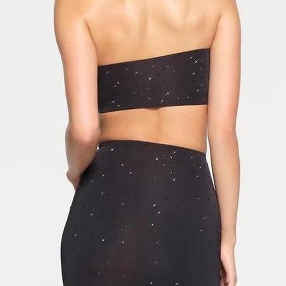 SKIMS SWAROVSKI COLLABORATION JELLY SHEER BANDEAU TOP BRAND NEW - Picture 3 of 16